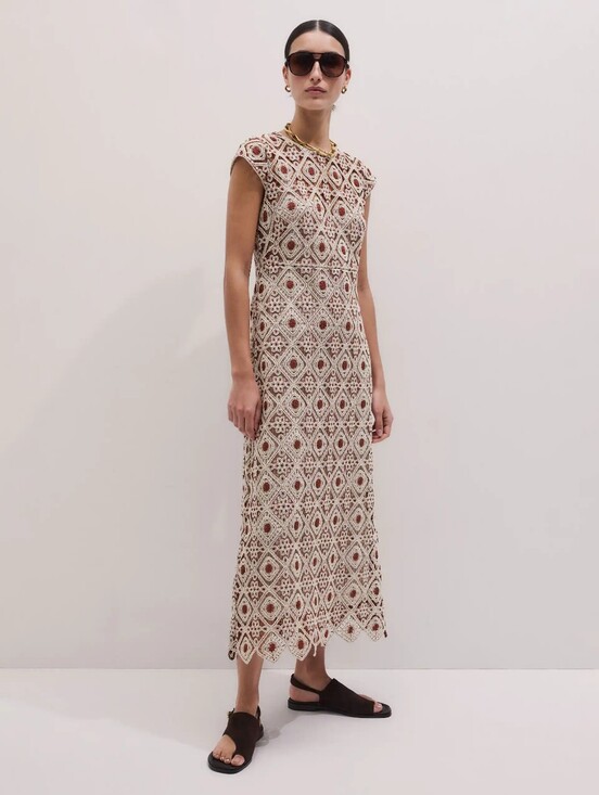 ME+EM Dresses & Skirts - ME+EM Graphic Lace Maxi Dress